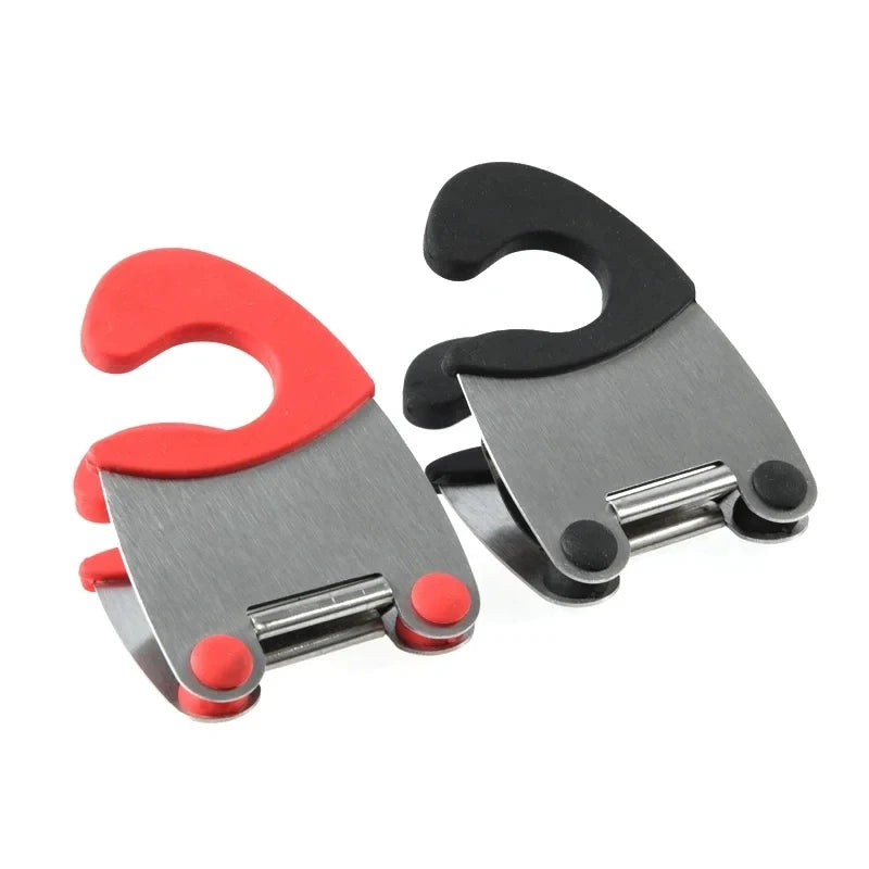 Stainless Steel Pot Side Clips Anti-scalding Spoon Holder Kitchen Gadget Rubber Kitchen Gadget Spoon Holder Rest Kitchen Gadgets