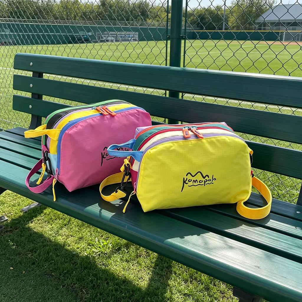 Trendy Personality Dopamine Rainbow Color Diagonal Cross Bag Large Capacity Outdoor Convenient Handheld Travel Makeup Bag