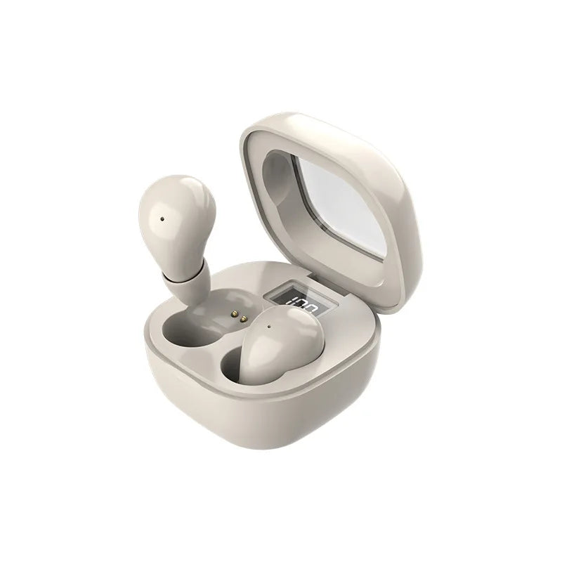 Mini TWS Wireless Bluetooth Headphones In-Ear Invisible Sleep Earbuds With Mic Noise Cancelling Earphones HiFi Music Headset