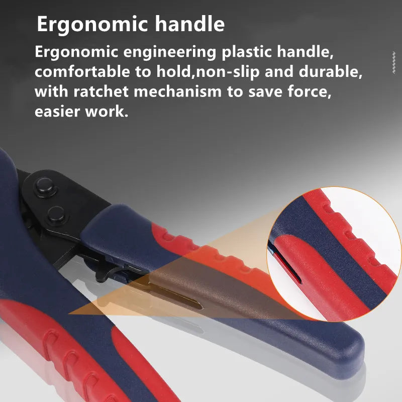 WOZOBUY Tubular Terminals Crimping Tools FST-10S 0.08mm-10mm²  28-7AWG & FST 6-6 0.08-6mm²  28-10AWG Crimp Pliers Crimper Sets
