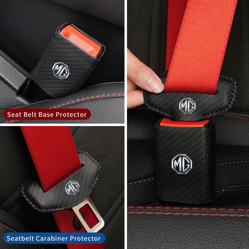 Car Seatbelt Buckle Protector Case Anti-scratch Cover Interior For Morris Garages MG 3 5 6 7 HS ZS GS Hector TF GT ZR RX5 RX8