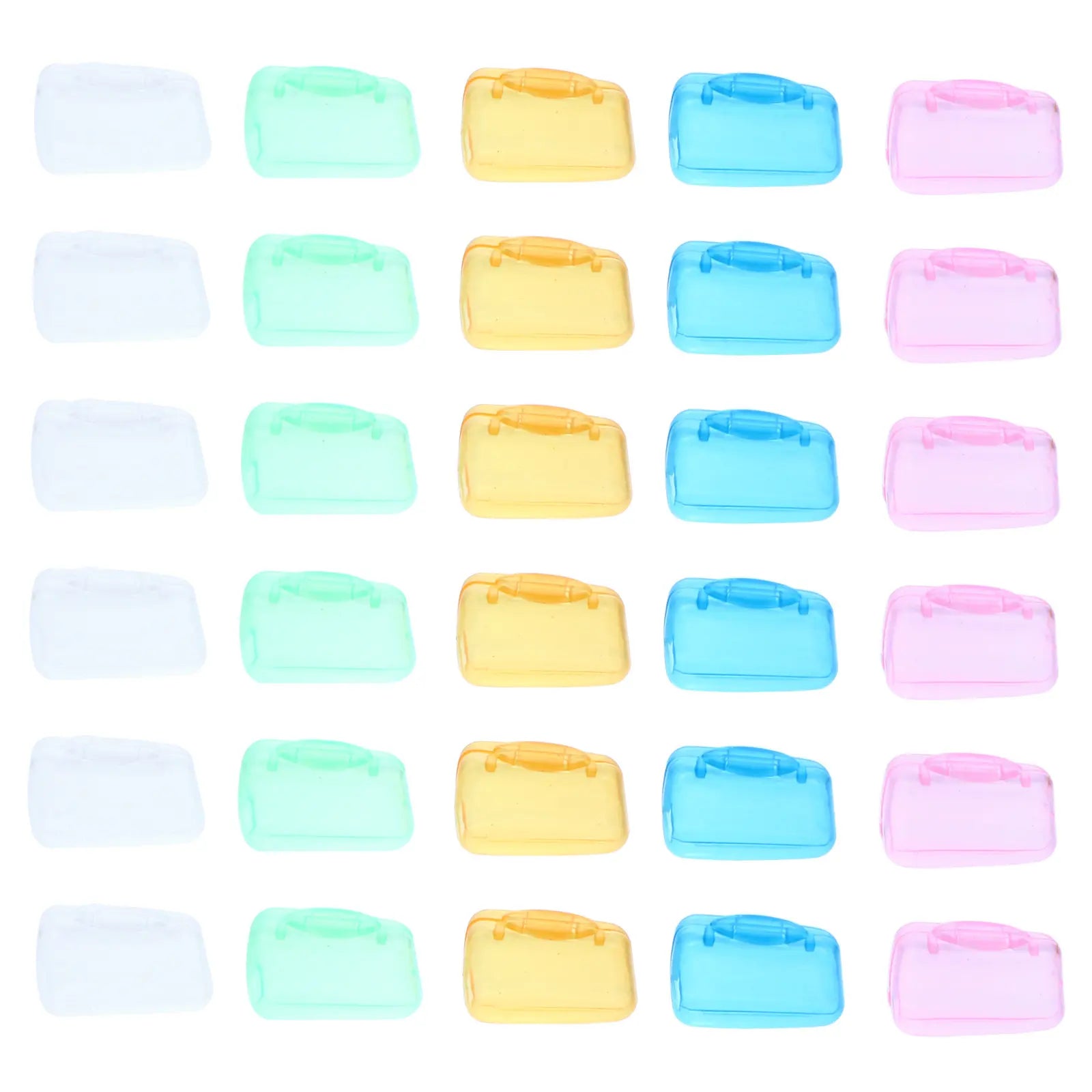 30Pcs Toothbrush Cover Portable Plastic Toothbrush Cap for Travel Camping Outdoor Use Compatible with Most Toothbrushes