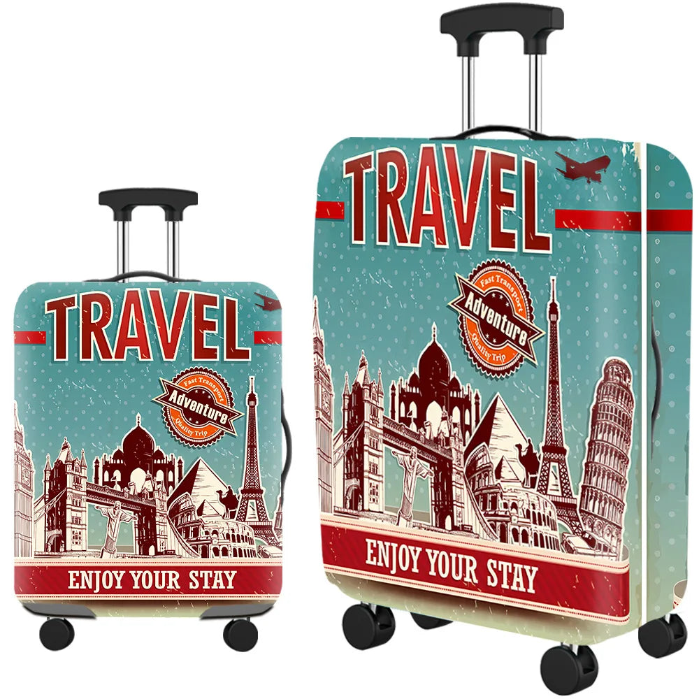 Popular Luggage Protective Cover Elastic Cloth Thickened Dust-proof Trolley Suitcase Cover Travel Accessories For 18-30Inch Case