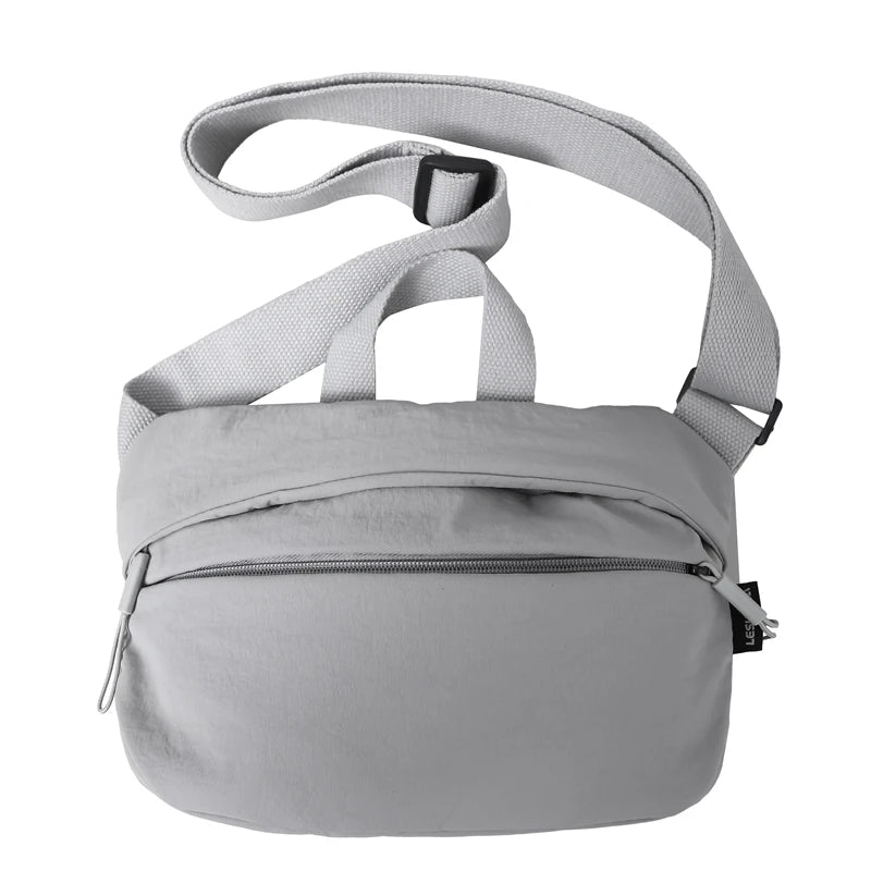 Waterproof Crossbody Purse Womes Hand-held Shoulder Bag Men Nylon Pocket Multifunctional Lightweight Handbag Student Phone Bag