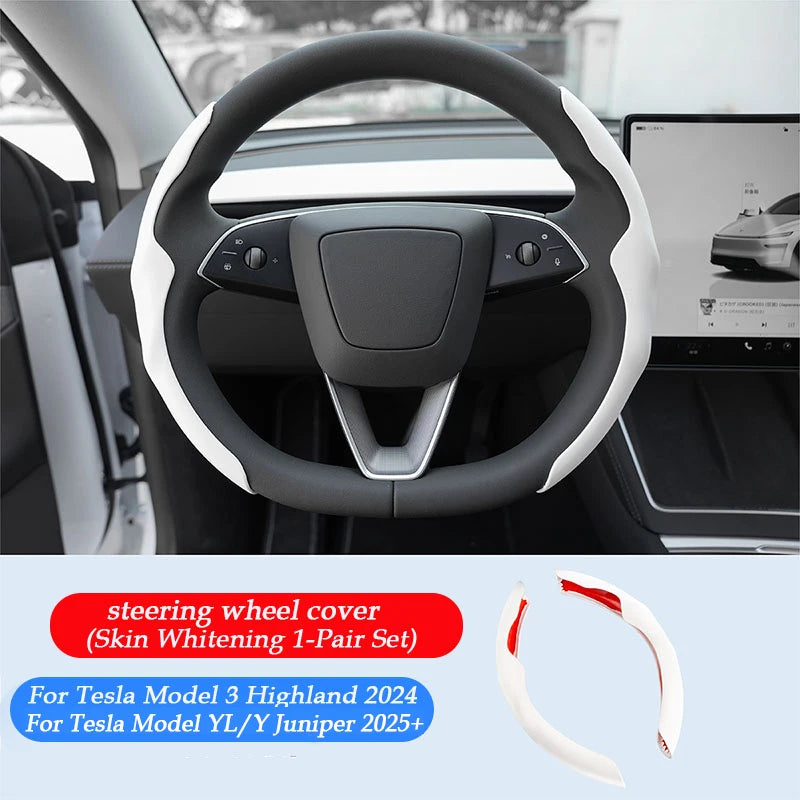 For Tesla Model Y YL Juniper Model 3 Highland 2026 Console & Armrest Storage Box ABS Non-slip Mat Cup Holder Box Accessories