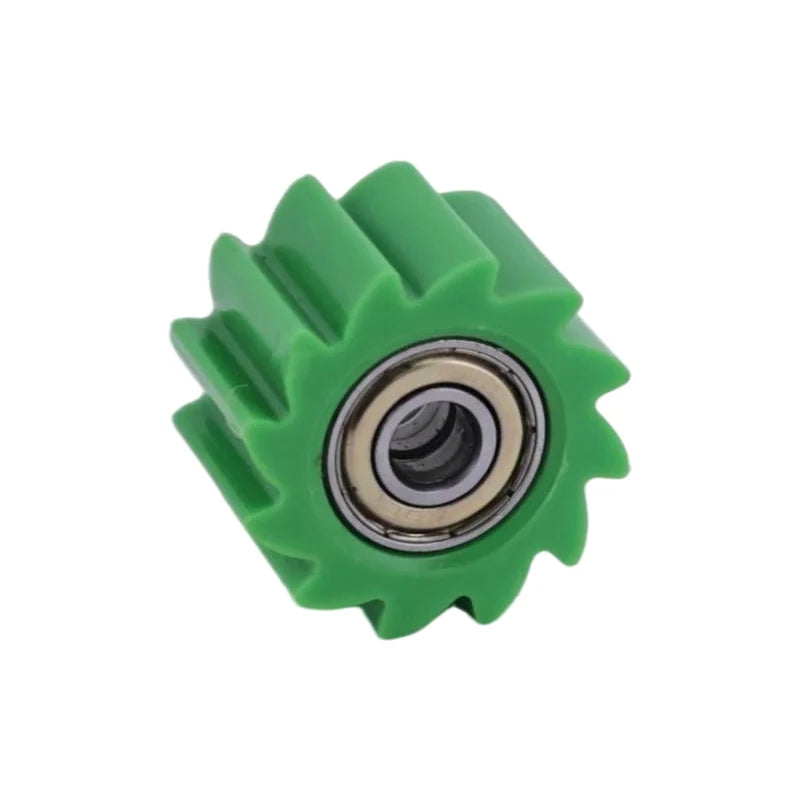 Green wear-resistant 8mm guide wheel for off-road motorcycle chain guide, durable accessory