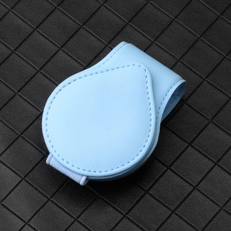 Leather Sunglasses Clip Sun Visor Car Interior Card Ticket Fastener Portable Sunglasses Holder Clips Auto Interior Accessories
