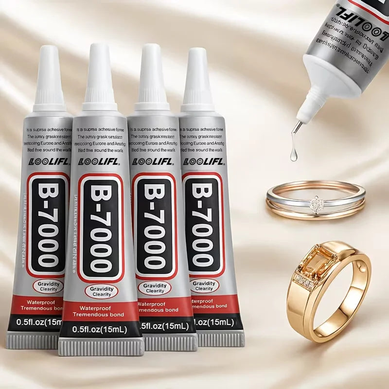 B7000 15,25,50,110ml Rhinestone Glue, Rhinestone Craft Glue, Jewelry Glue, Jewelry Processing Glue, Has Flexibility after Drying