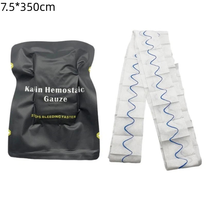 Medical Hemostatic Gauze Soluble Emergency Trauma Wound Dressing Sterile for Home Outdoor First Aid Survival Gear