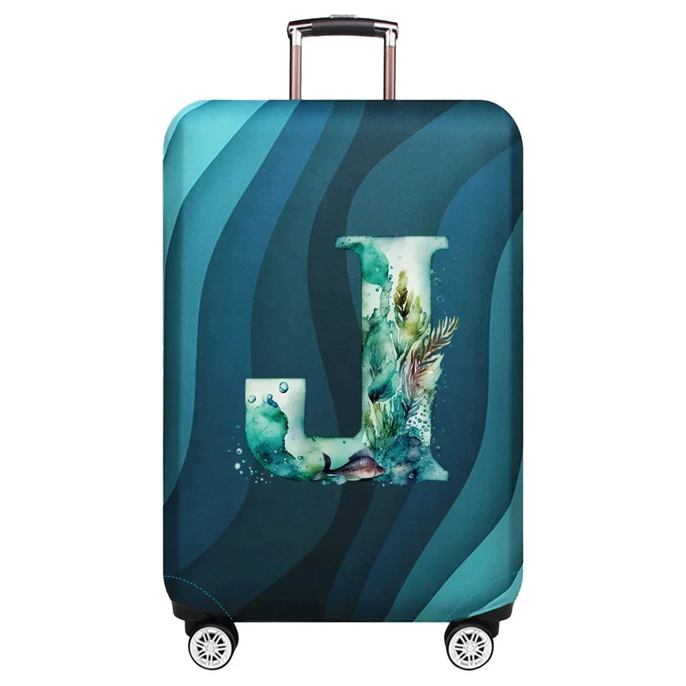 Elastic Fish Letter Series Luggage Protective Cover Suitable for 18-32 Inch Bag Suitcase Covers Trolley Cover Travel Accessories