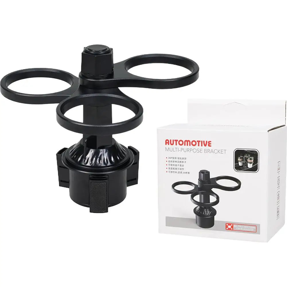 360° Rotating Car Cup Holder Expander Adjustable For Car Interior Water Cup Coffee Beverage Bottle Rack Support  Accessories