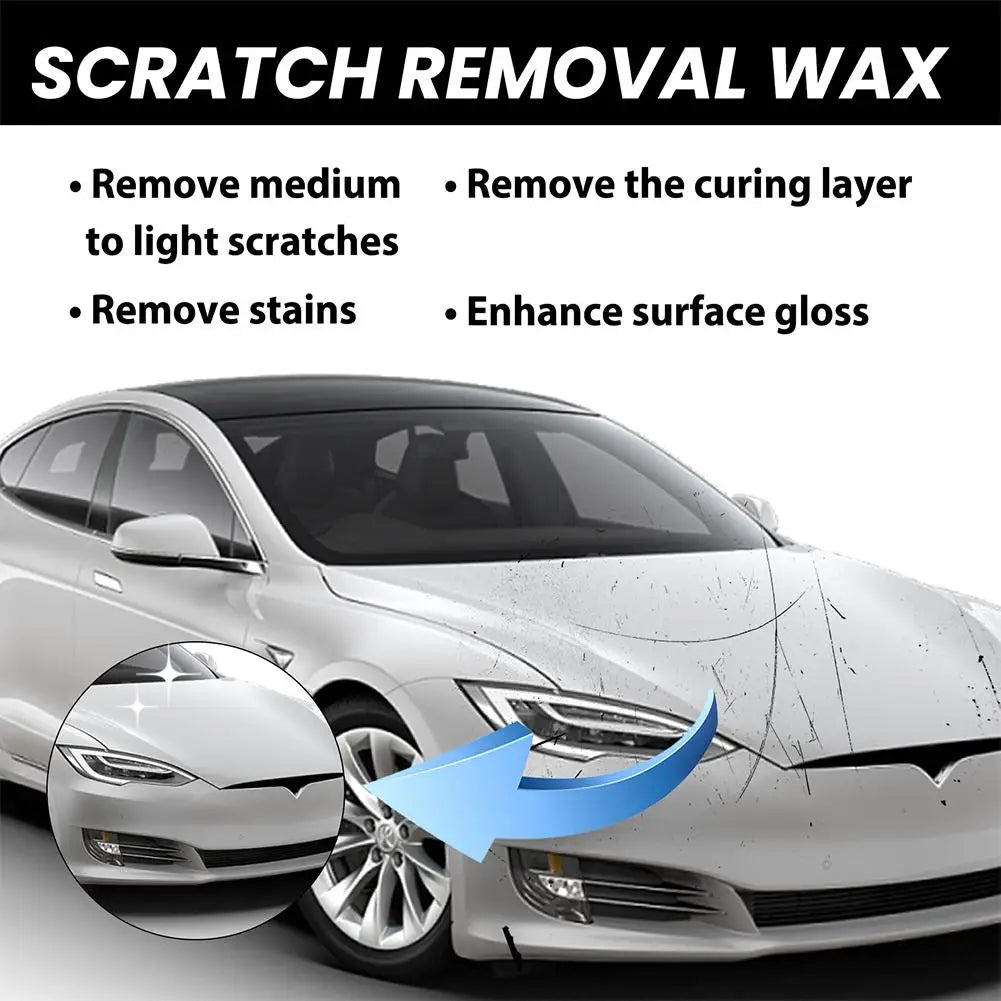 Waterless Car Scratch Repair Wax Quick Fix Light Scuffs Swirl Remover Polish Paste for Vehicle Paint Restoration Maintenance