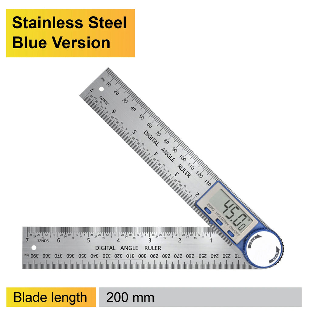 Digital Angle Finder LCD Digital Protractor 360 Degree Angle Gauge Electronic Inclinometer 7 Inch 200mm Precision Angle Tool