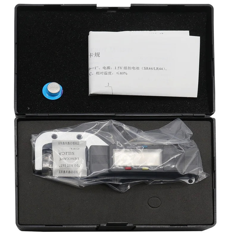 Portable Digital Pearl Diameter Gauge Horizontal Electronic Thickness Meter 25mm 0.01mm Round Bead Jewelry Measuring Caliper