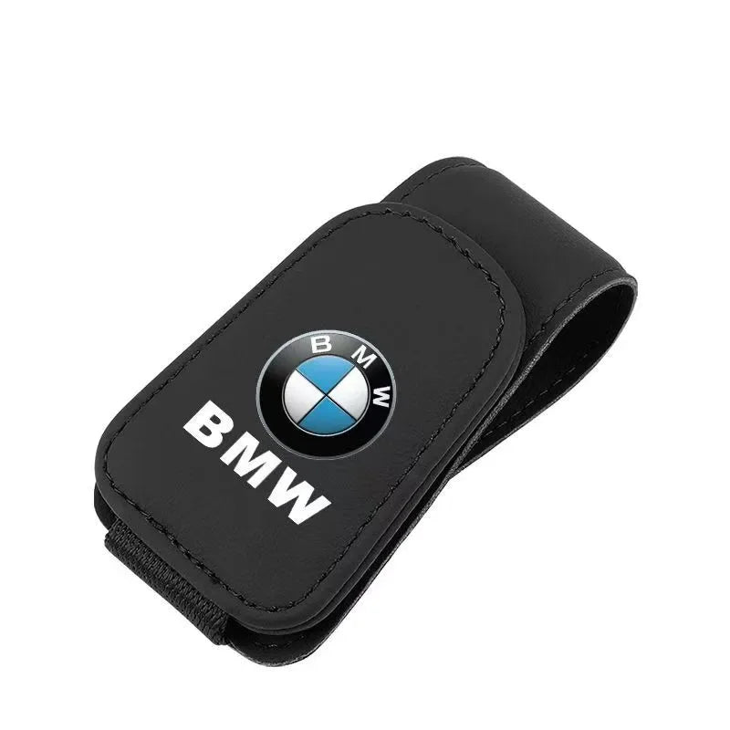 High Grade Car Sun Visor Eyeglasses Holder Clip Premium Ticket Card Storage Clamp Interior Accessories for MINI BMW E46 E90 E60