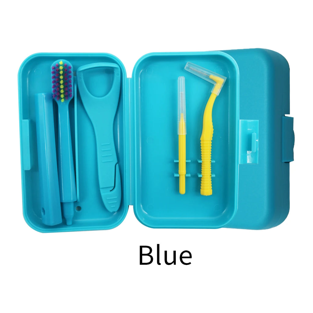 4 Pcs/set Portable Travel Cleaning Set Storage Box Protective