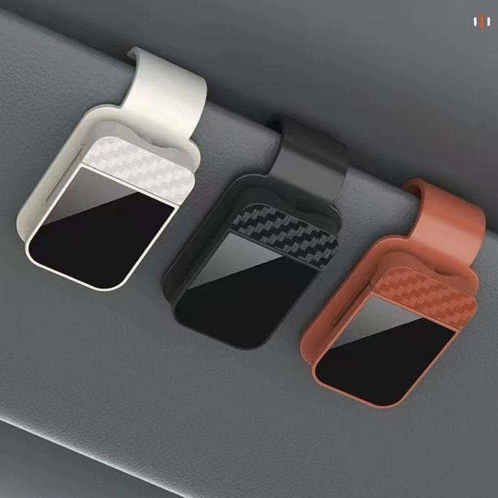 Car Sunglasses Clip Sun Visor Glasses Holder Card Ticket Holder Stable Storage Clips Eyeglasses Hanger Car Interior Accessories