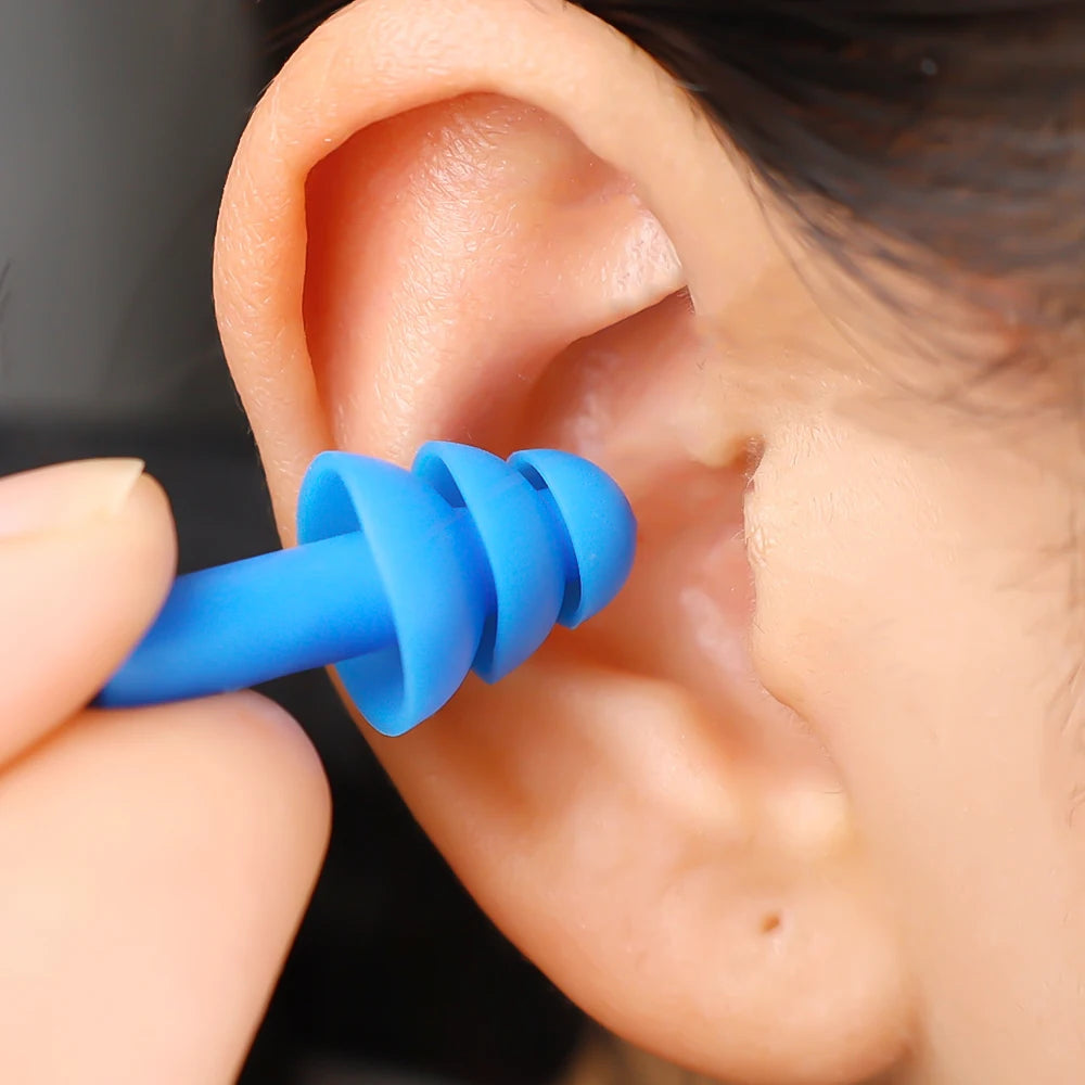 20/1Pair Ear Plugs Sleeping Noise Cancelling Reusable Silicone Sound Block Earplugs Summer Waterproof Swimming Ear Plug With Box