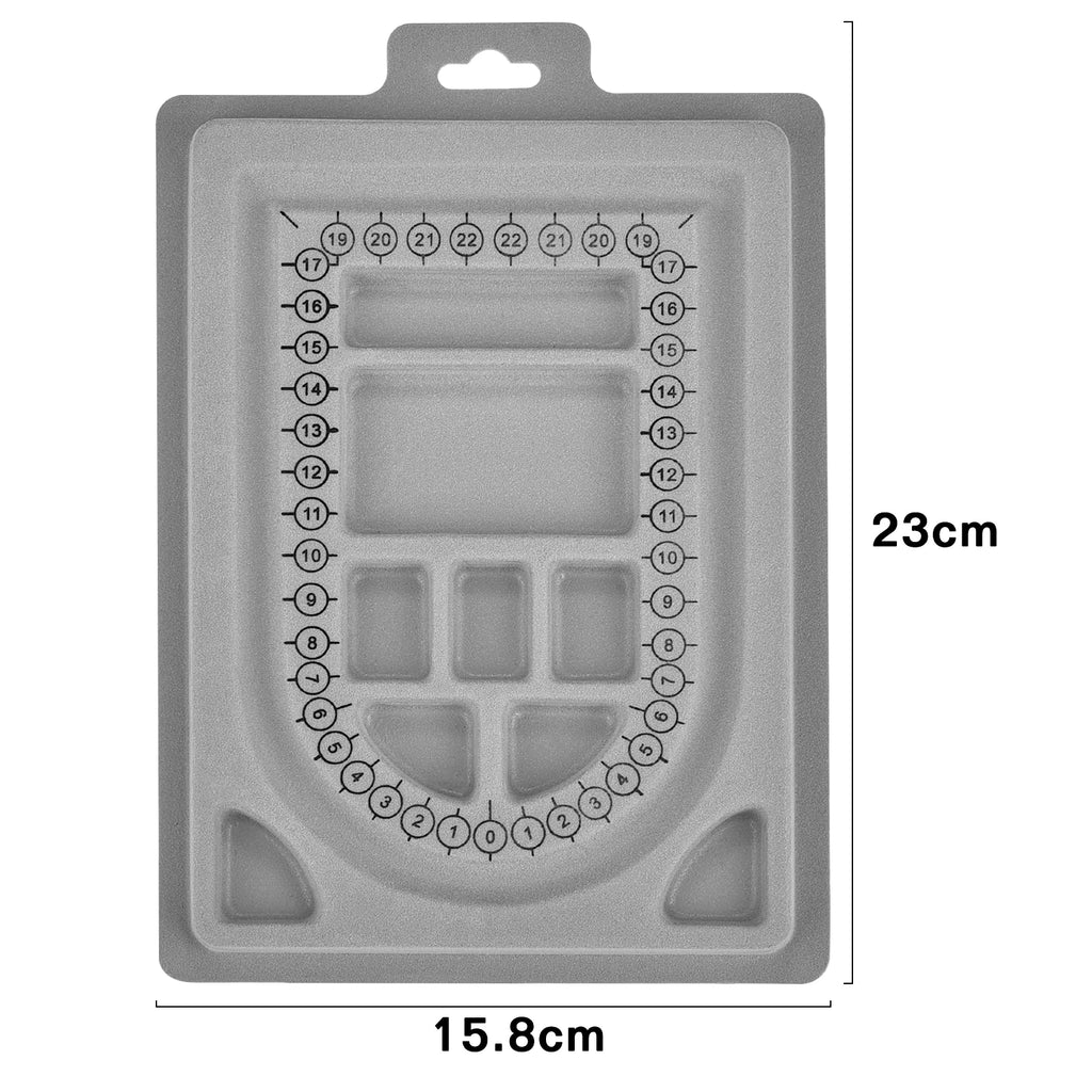 Flocked Bead Board Bracelet Necklace Beading Organizer DIY Jewelry Making Tools Accessories WorkBenches Size Measuring Tool Tray