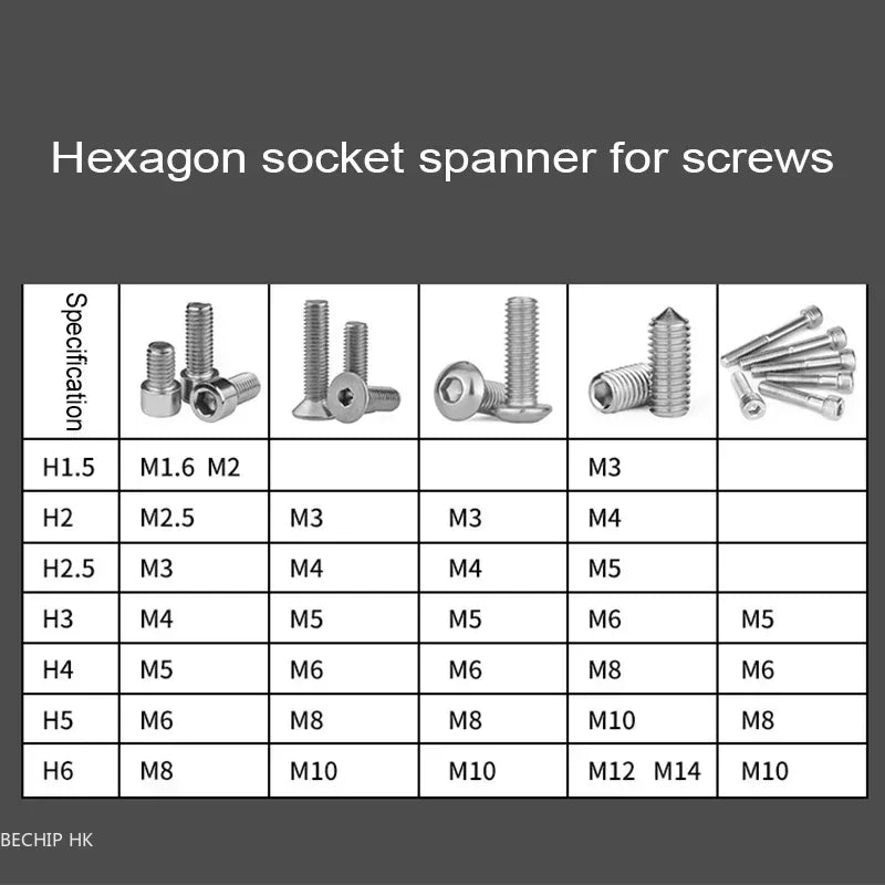 2025 New Internal Hexagonal Screwdriver Small Wrench Hexagonal Star Set Tool Extended Straight Shank Hexagonal Edge Bicycle