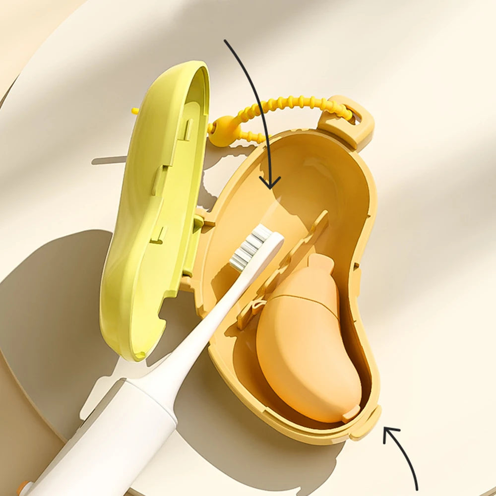 Toothbrush Head Protective Cover Toothpaste Box Banana Portable Toothbrush Storage Dust Cover Electric Travel Toothbrush Cover
