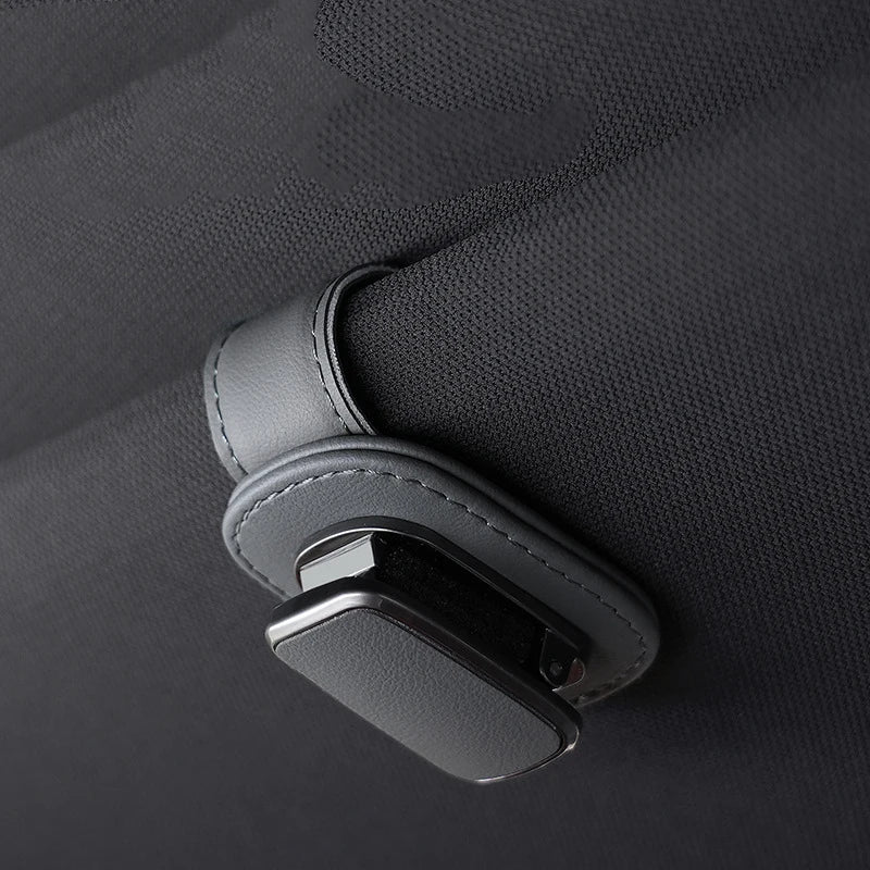 Car Glass Holder Car Sun Visor Glass Storage Car Interior Supplies Car Ticket Sunglasses Holder