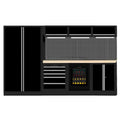 #Workshop Tool Cabinets System With Lockable Drawers Metal Workshop Tool Cabinet Workbench Combination