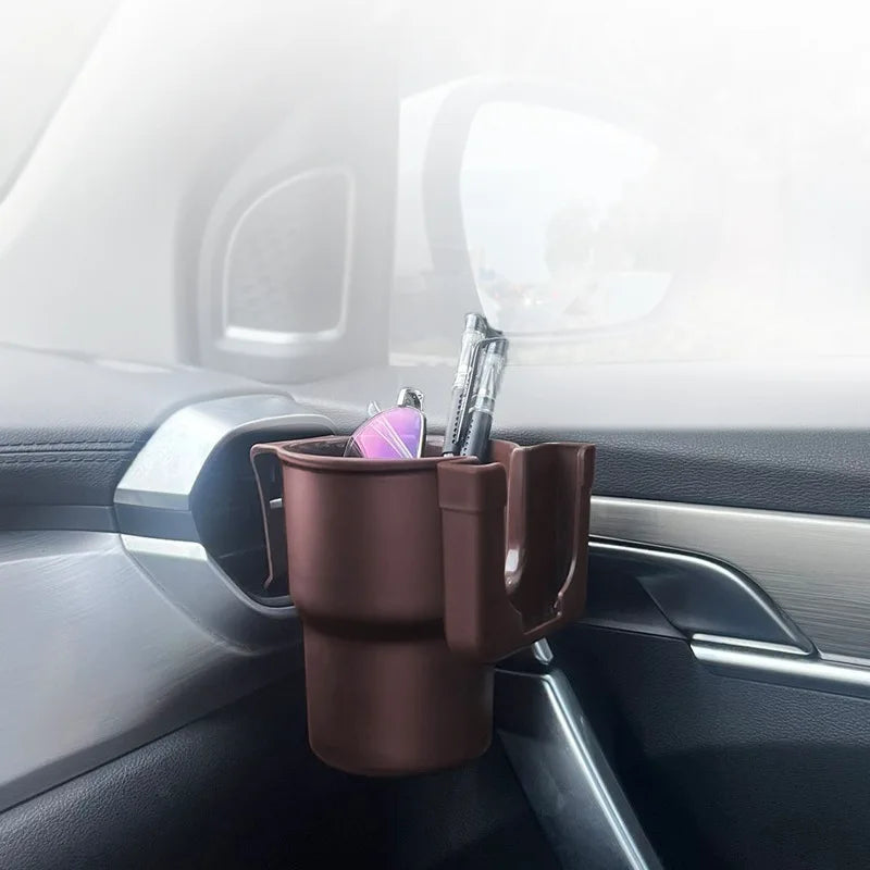 Car Water Cup Holder Multifunctional Beverage Storage Rack Mobile Phone Holder Storage Box Trash Can Accessories