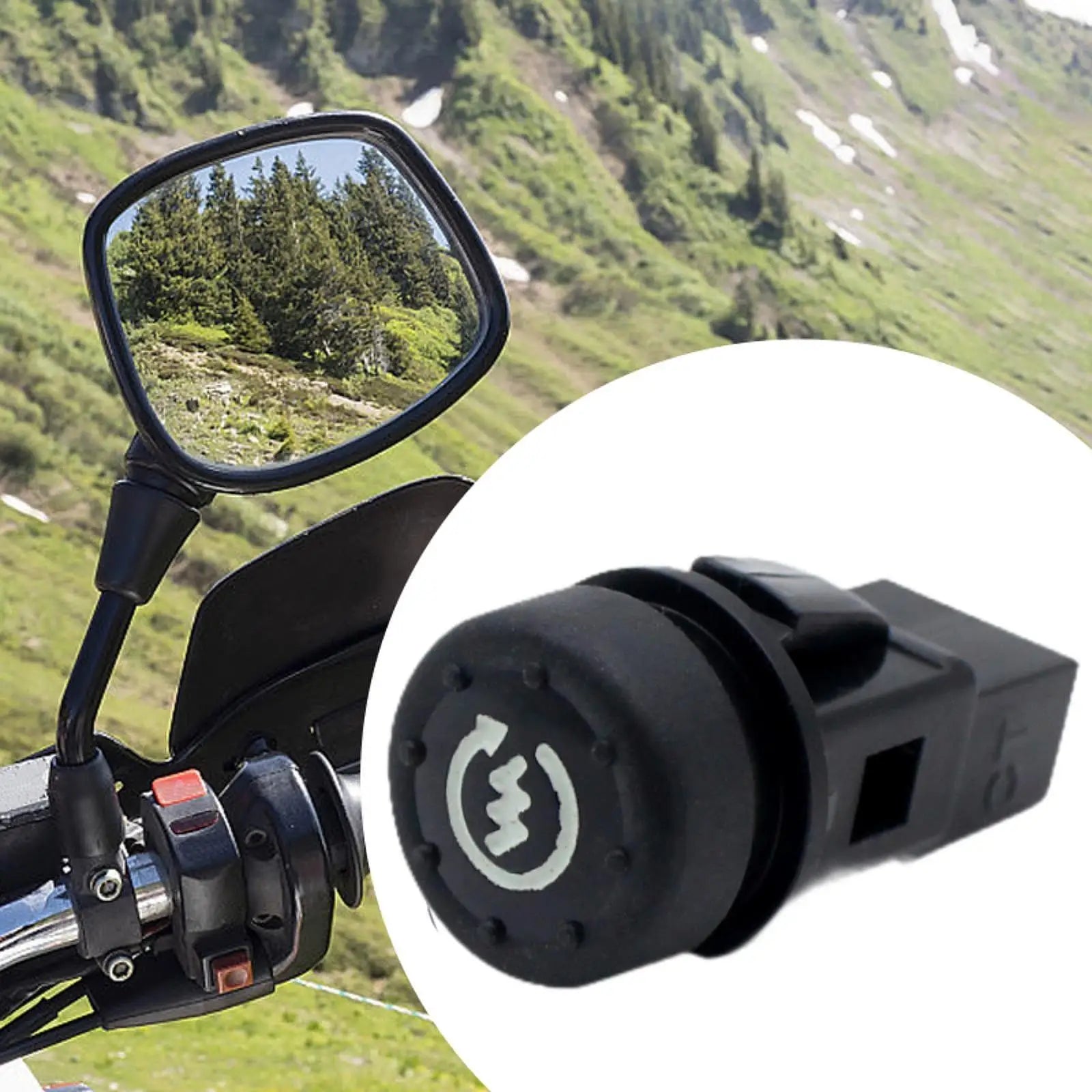 Start Switch Replacement Part Black Durable Motorbike Push Button for Piaggio Fly Garage Maintenance