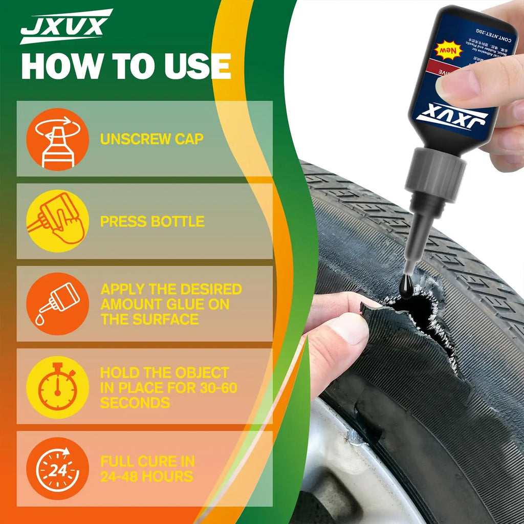 JXVX 1-3pcs 480 Black Super Glue Instant Quick-drying Black Cyanoacrylate Adhesive Leather Rubber Tyre, plastic Strong Bond Liquid Glue Tool,with distribution.