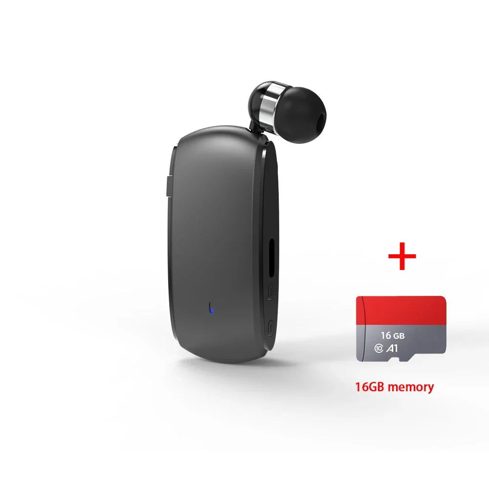 BT5.3 Mini Wireless Earphone In-Ear Headset Earbuds With Removable Wire Clip Hands Free Headphones With Wire Ears In Lotus