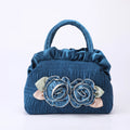 New style women's bag - mini bag - Xiao Xiang lady's flower bag - wallet - silk fabric bag - mobile phone bag