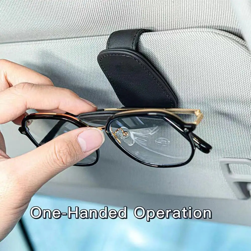 Car Sun Visor Glasses Case Holder Sunglasses Clip Ticket Card Clip Multifunction Portable Clip Auto Interior Accessories