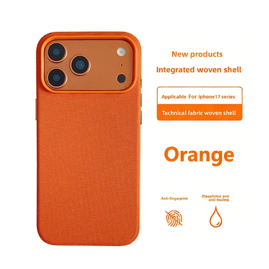 New Original Technology Woven Magnetic Case For iPhone 18 Pro 17 16 15 14 13 Pro Max For Magsafe Wireless Charger Official Cover