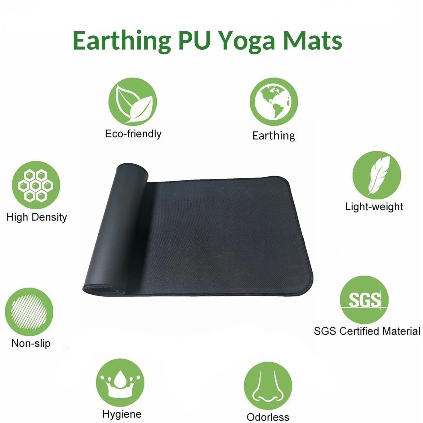 Earthing Mat Antistatic Conductive PU Big Size Desk Pad with Grounding Cable EMF Protection Release Electrostatic for Health