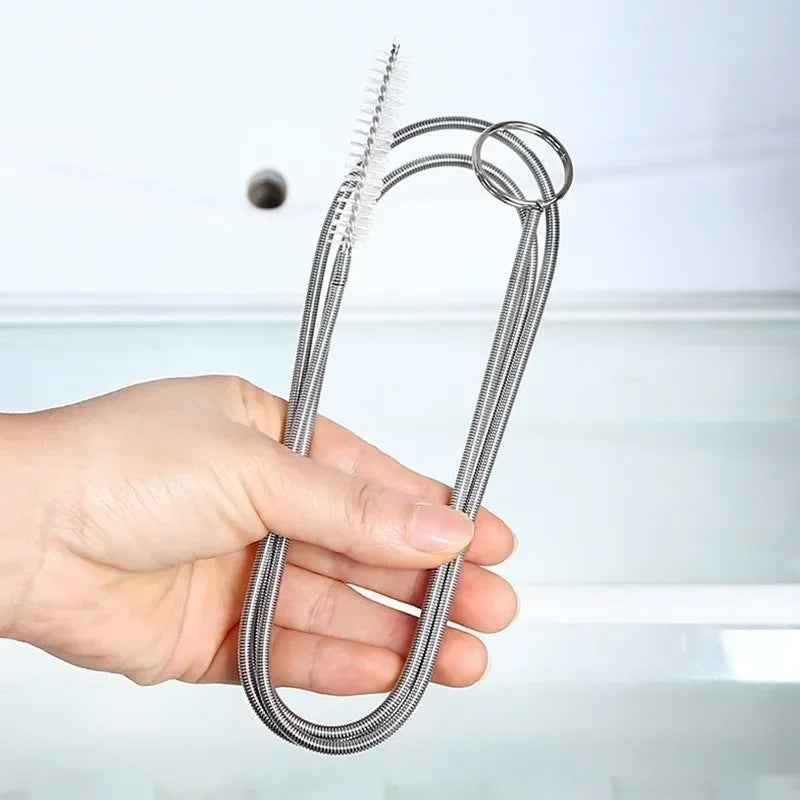 Refrigerator Drain Clean Brush Wash Brush Suction Syringe Hose Fridge Cleaner Stick Dredge 1.5M Drain Hole Kit Cleaning Tools