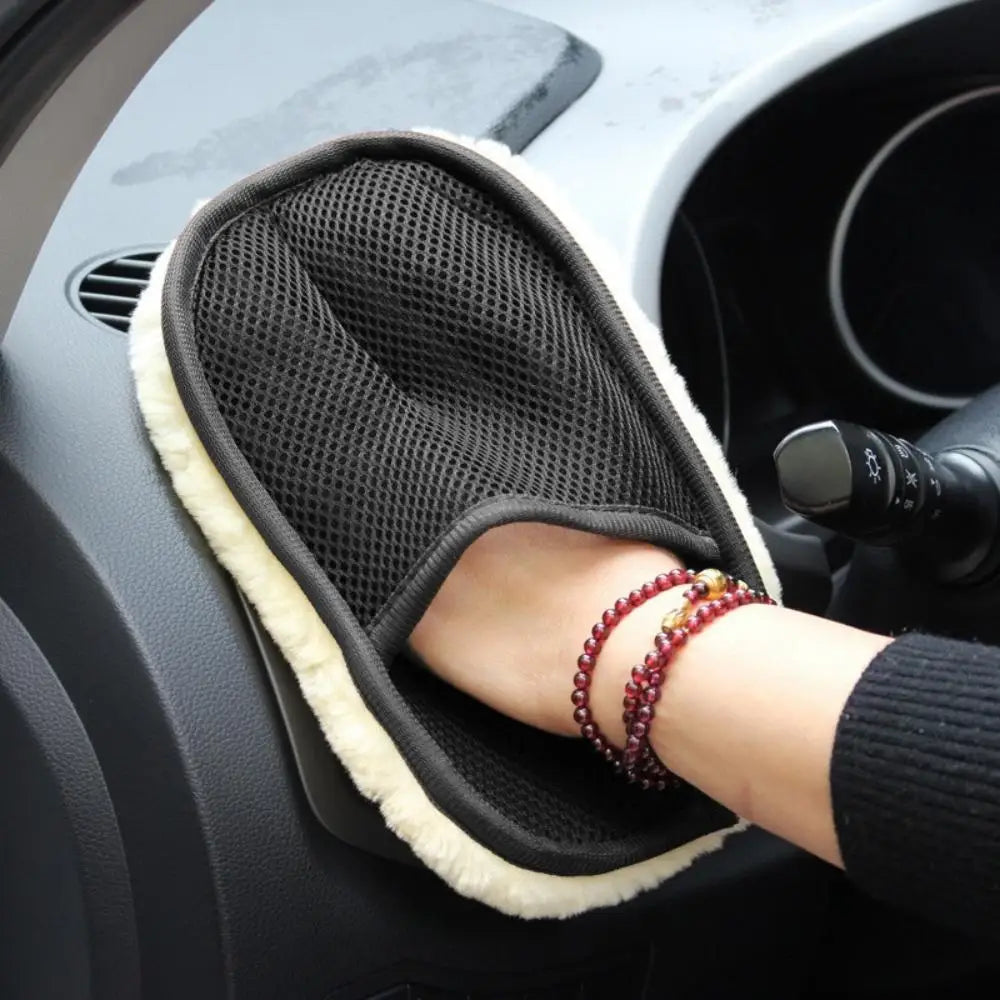 Advanced Car Washing Wool Soft Auto Washing Glove Car Cleaning Glove Motorcycle Washer Care Waxing and Polishing Washer Products