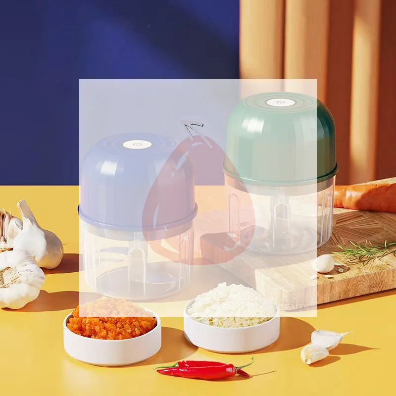 2026 Upgraded Mini Electric Garlic Chopper Portable USB Charging Food Processor Waterproof Veggie Onion Grinder BPA Free Kitchen