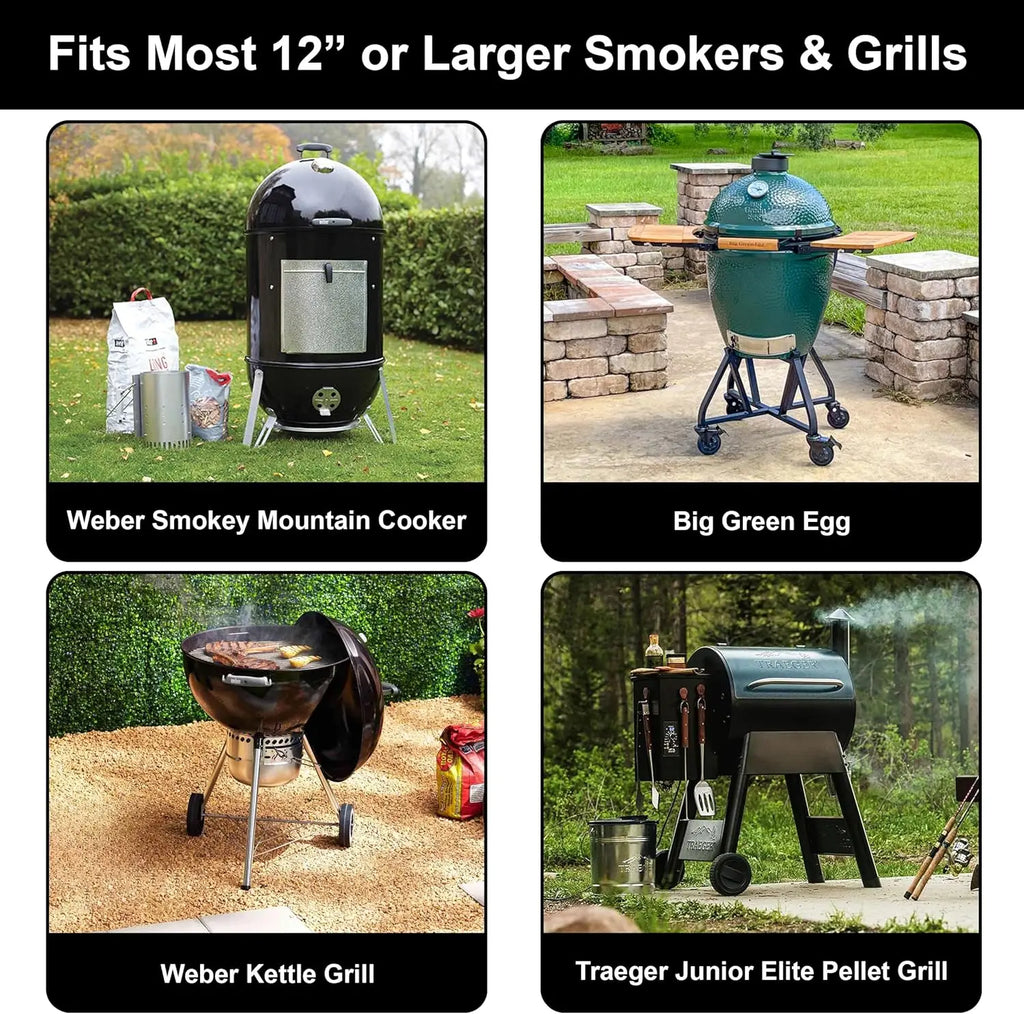 LMETJMA BBQ Rib Racks Non-Stick Coated Steel Roasting Barbecue Meat Roasting Grilling Stand Holds 4 Rib Rack For Gas Grill JT25t