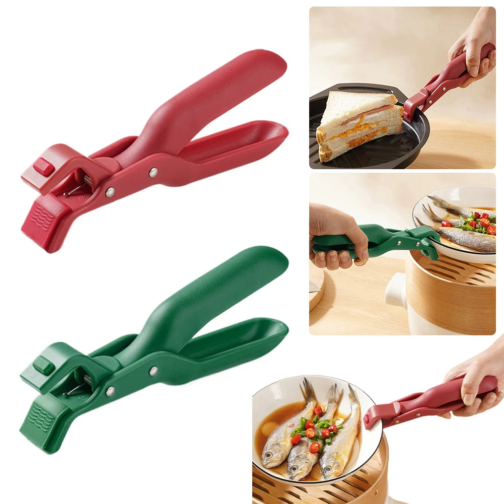 Hot Plate Gripper Clips Holder Tongs Bowl Holder Pot Clip For Kitchen Moving Hot Plate Bowls Pizza Pan Air Fryer Microwave Oven