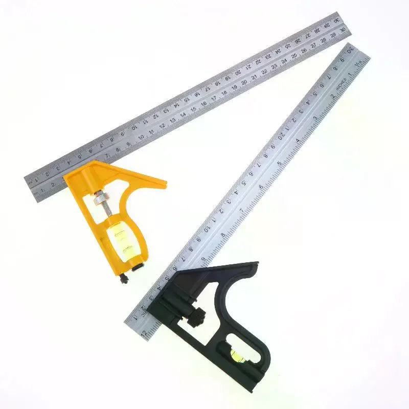 1Pcs Multifunctional 300MM Adjustable Angle Ruler 12" Combination Square Ruler Woodworking Level Gauge Angle Metric Ruler