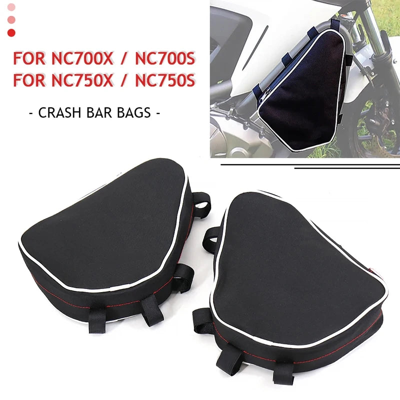 NC 700 750 X S Motorcycle Frame Crash Bar Bags Waterproof Bag Bumper Tool Placement Bag For Honda NC700X NC700S NC750X NC750S