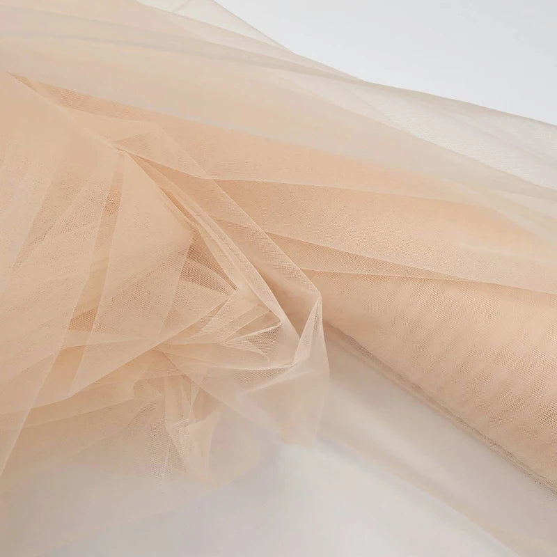Burnt Orange Soft Tulle Fabric - Wedding Decor Curtains, Chair Covers, Tutu Skirts & DIY Crafting Mesh Material