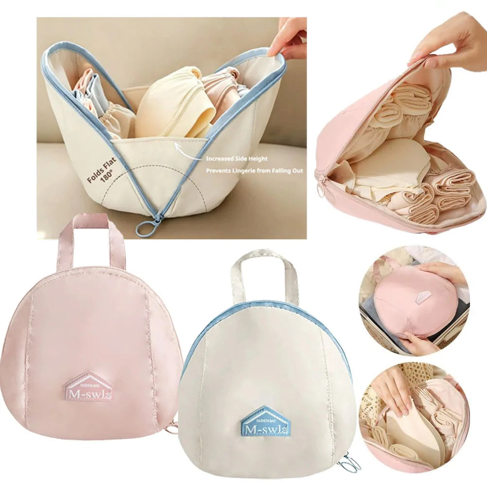 Shell-shaped Underwear Socks Storage Bag Bra Socks Organizer Handheld Storage Bag Clothing Organizer Bag Luggage Packing