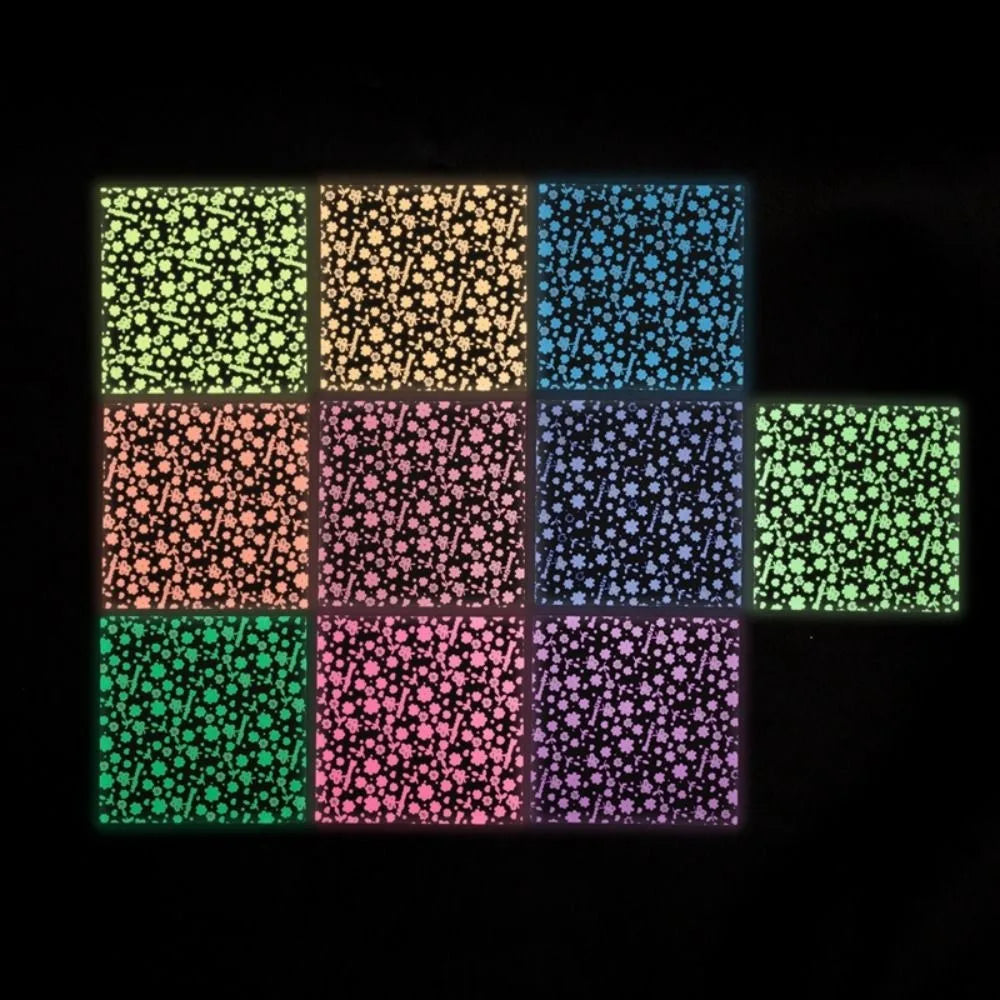 Luminous Origami Paper Square Scrapbook Paper Single-sided Printing Card Paper Gift Wrapping Material Night Glow