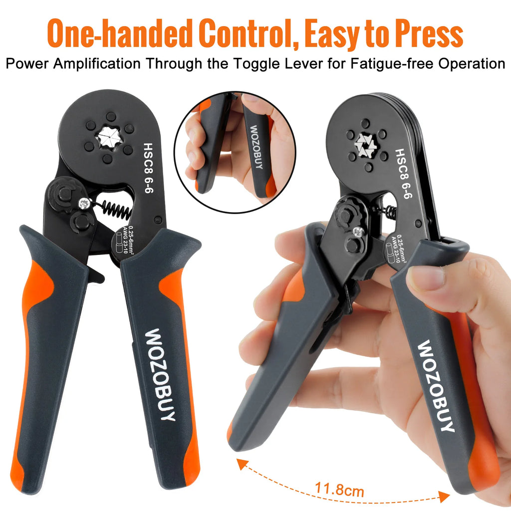 Crimper Cable Cutter Adjustable Automatic Wire Stripper Multifunctional Stripping Crimping Pliers Terminal Hand Tool