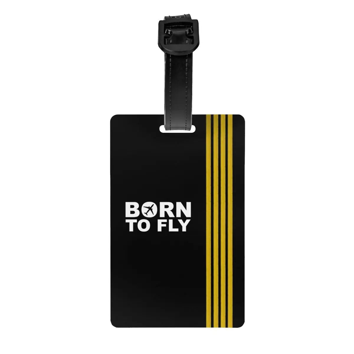 Custom Boeing 777X Captain Stripes Luggage Tags for Suitcases Aviation Aviator Flight Pilot Baggage Tags Privacy Cover ID Label