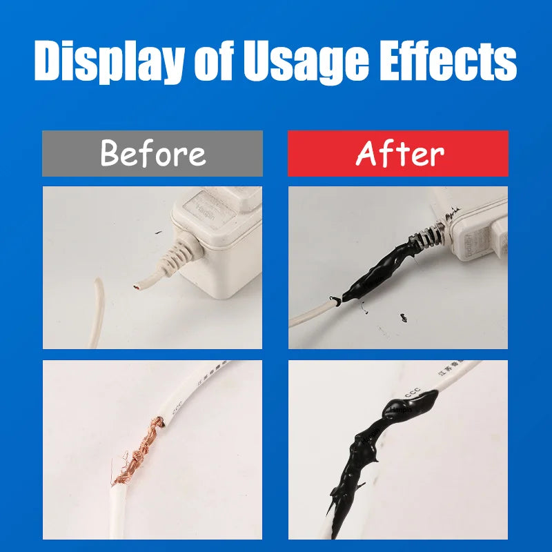 Waterproof Liquid Electrical Tape Rubber Insulating Cable Wire Coat Glue Insulation Adhesives Sealer Home Fix Line Glue