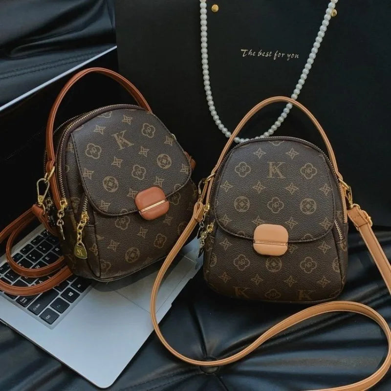 High-End Diaper Bag Trendy Letter Logo Tote Casual Business Shoulder Bag Unique Elegant Leather For Party Or Shopping
