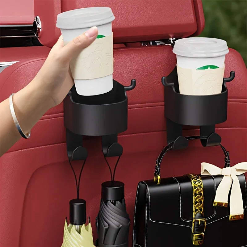 Car Seat Back Multi-functional Hook Rear Creative Water Cup Holder, Car Storage Rack For Public Buses Vehicles Theaters